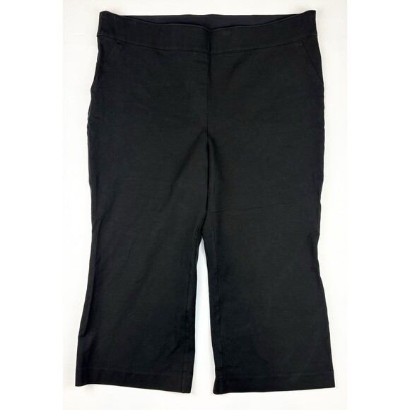 Spanx Black Pull-on Compression Slimming Capri Pants Casual WorkwearPlus Size 3X - Picture 1 of 4